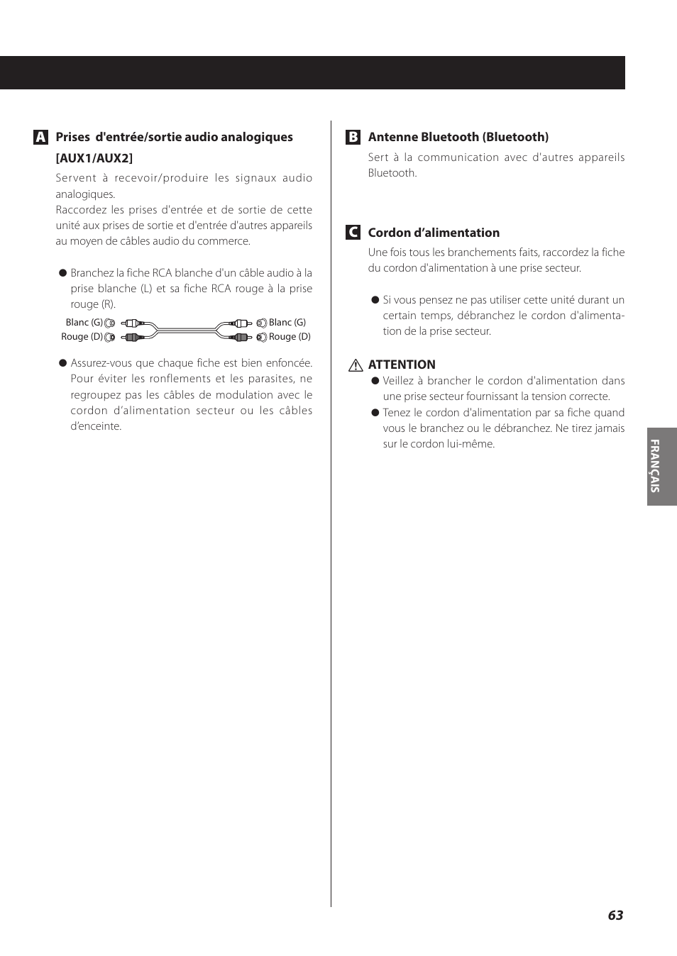 Teac CR-H260I User Manual | Page 63 / 152