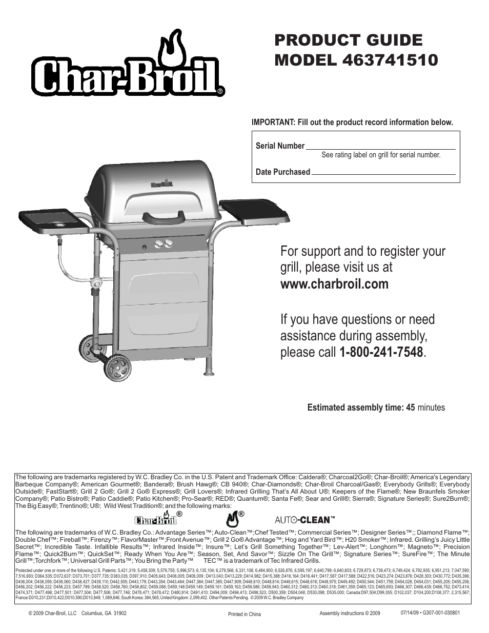 Char-Broil 463741510 User Manual | 32 pages