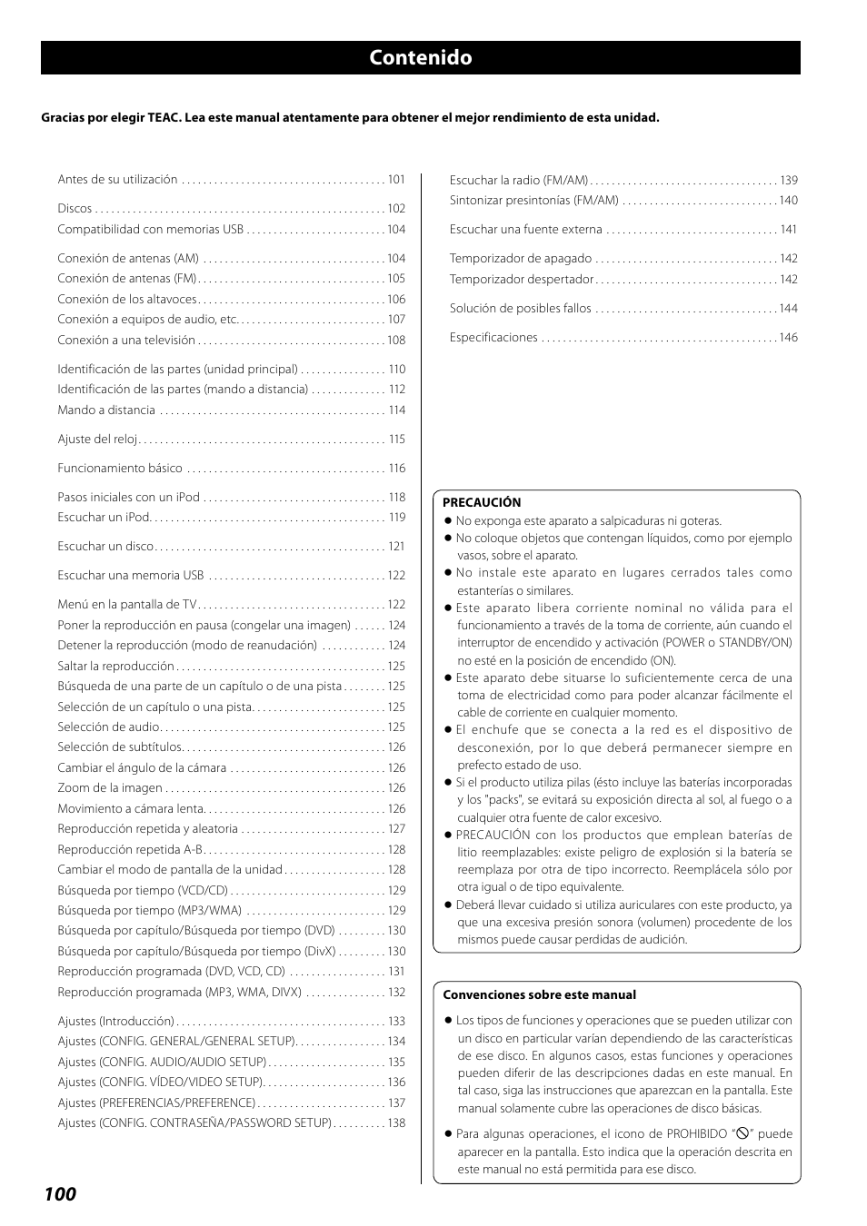 Teac DR H338i User Manual | Page 100 / 148