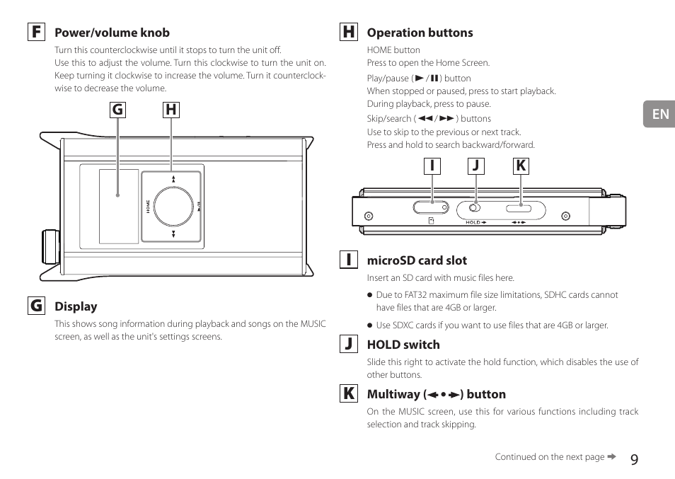 Ij k | Teac HA-P90SD User Manual | Page 9 / 60