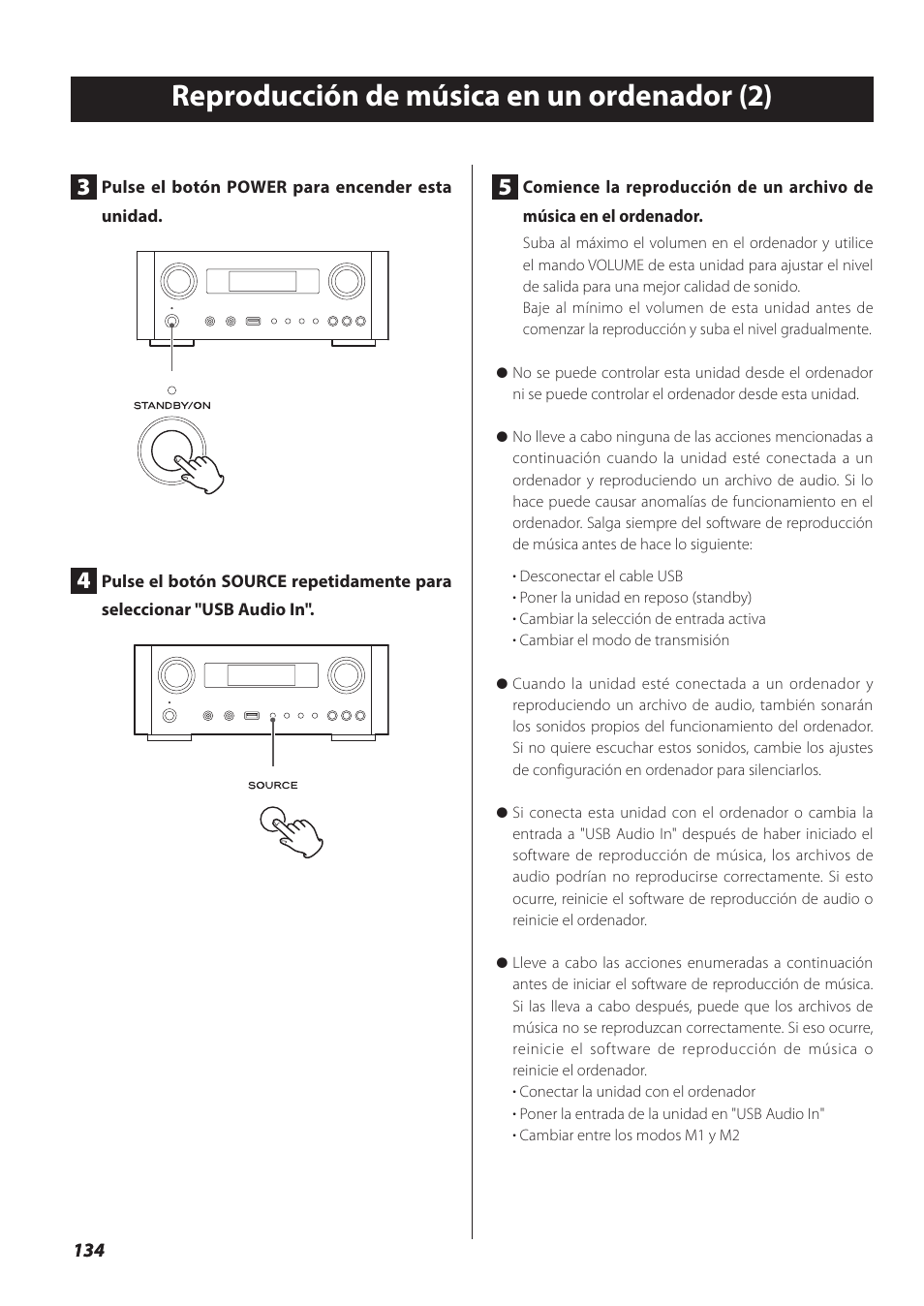 Reproducción de música en un ordenador (2) | Teac NP-H750 User Manual | Page 134 / 176