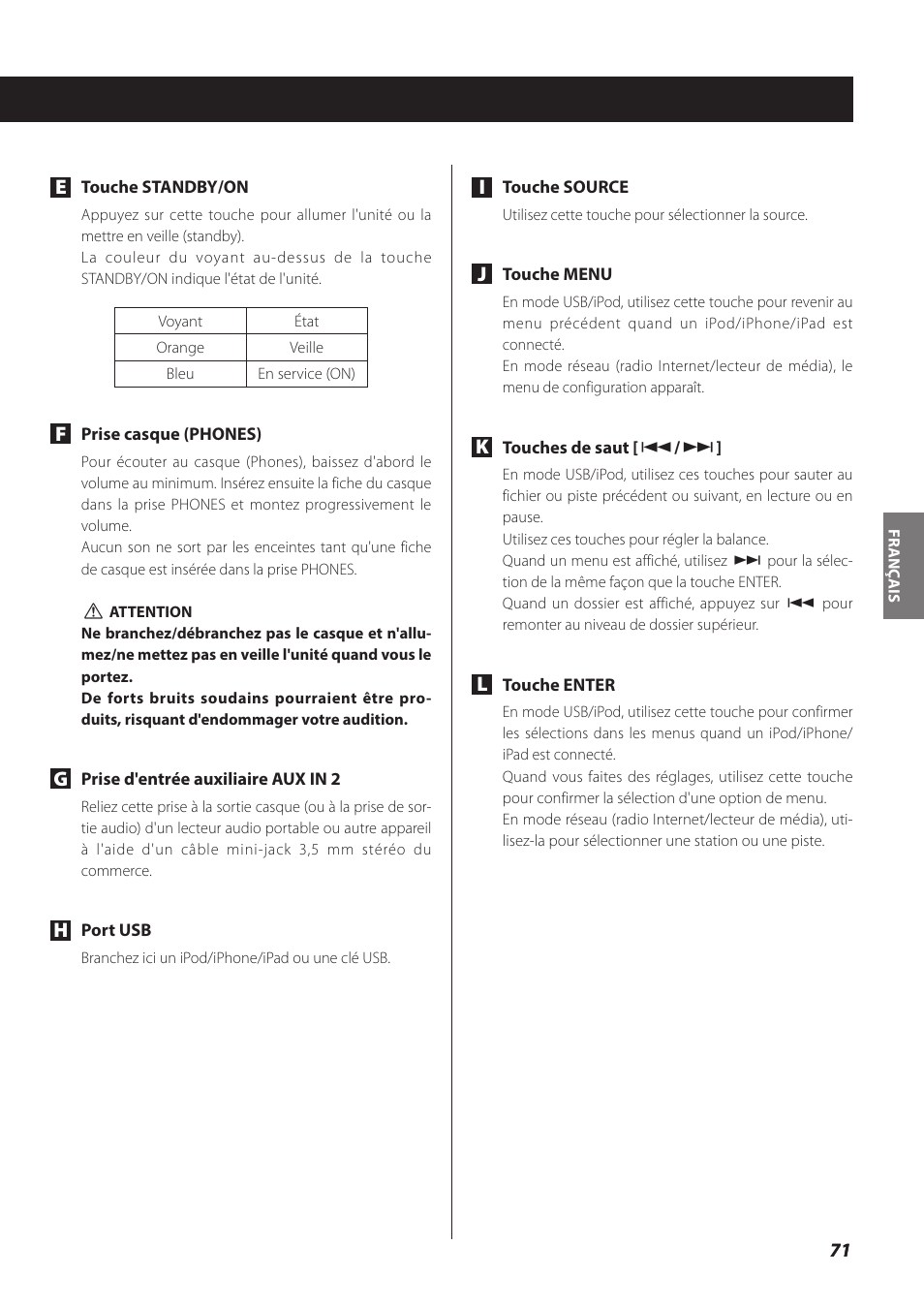 Teac NP-H750 User Manual | Page 71 / 176