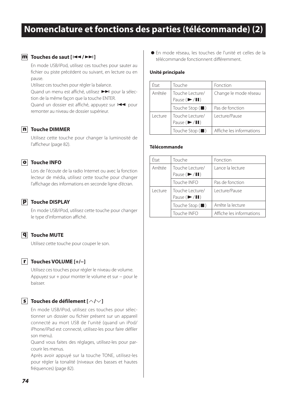 Teac NP-H750 User Manual | Page 74 / 176