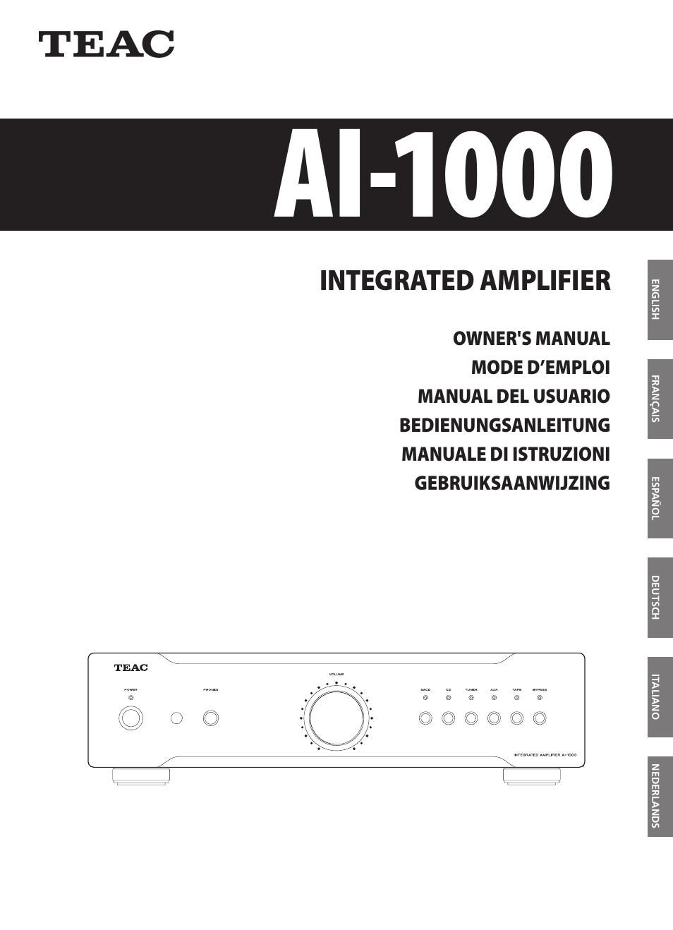 Teac AI-1000 User Manual | 40 pages