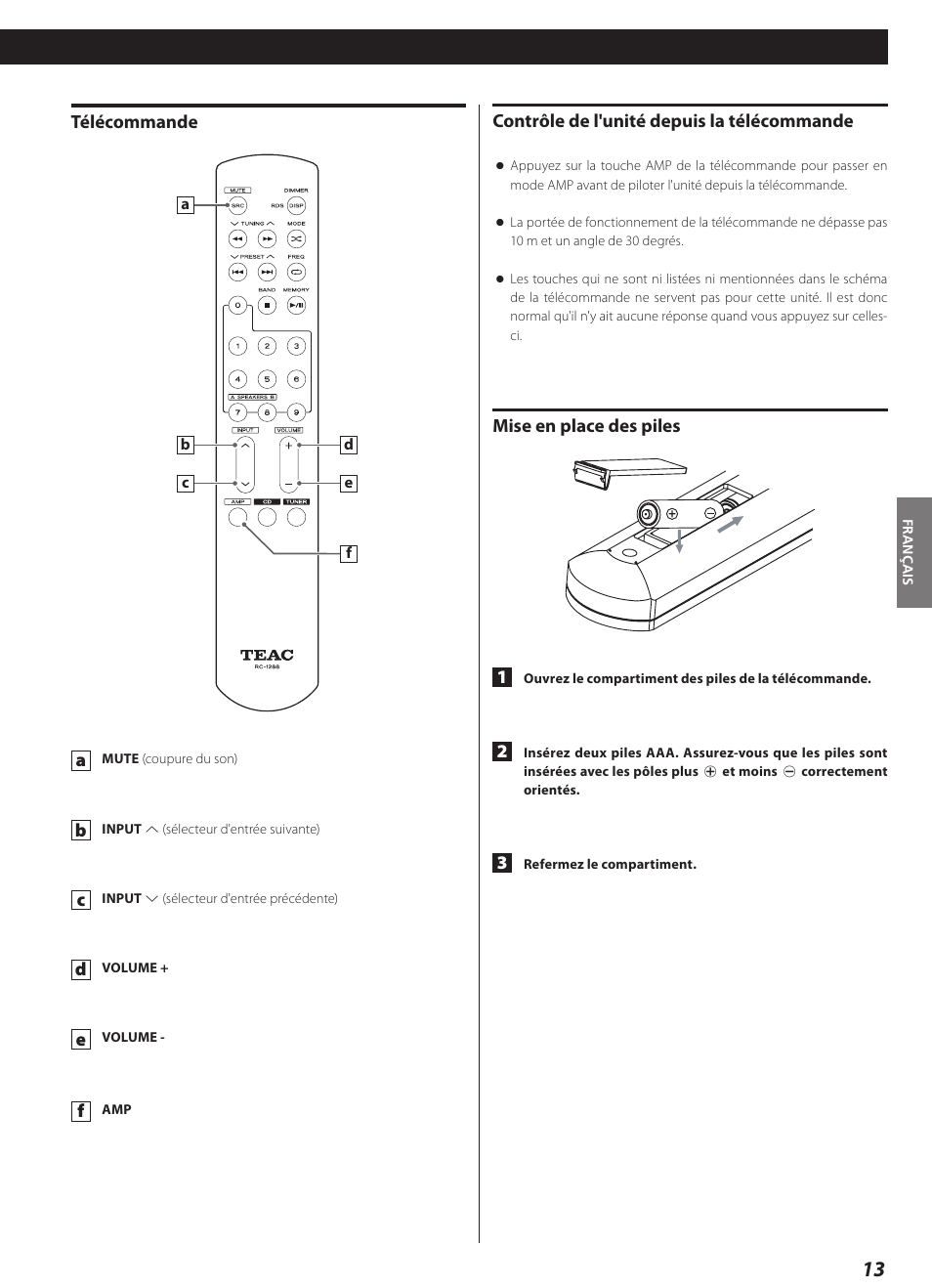 Teac AI-1000 User Manual | Page 13 / 40