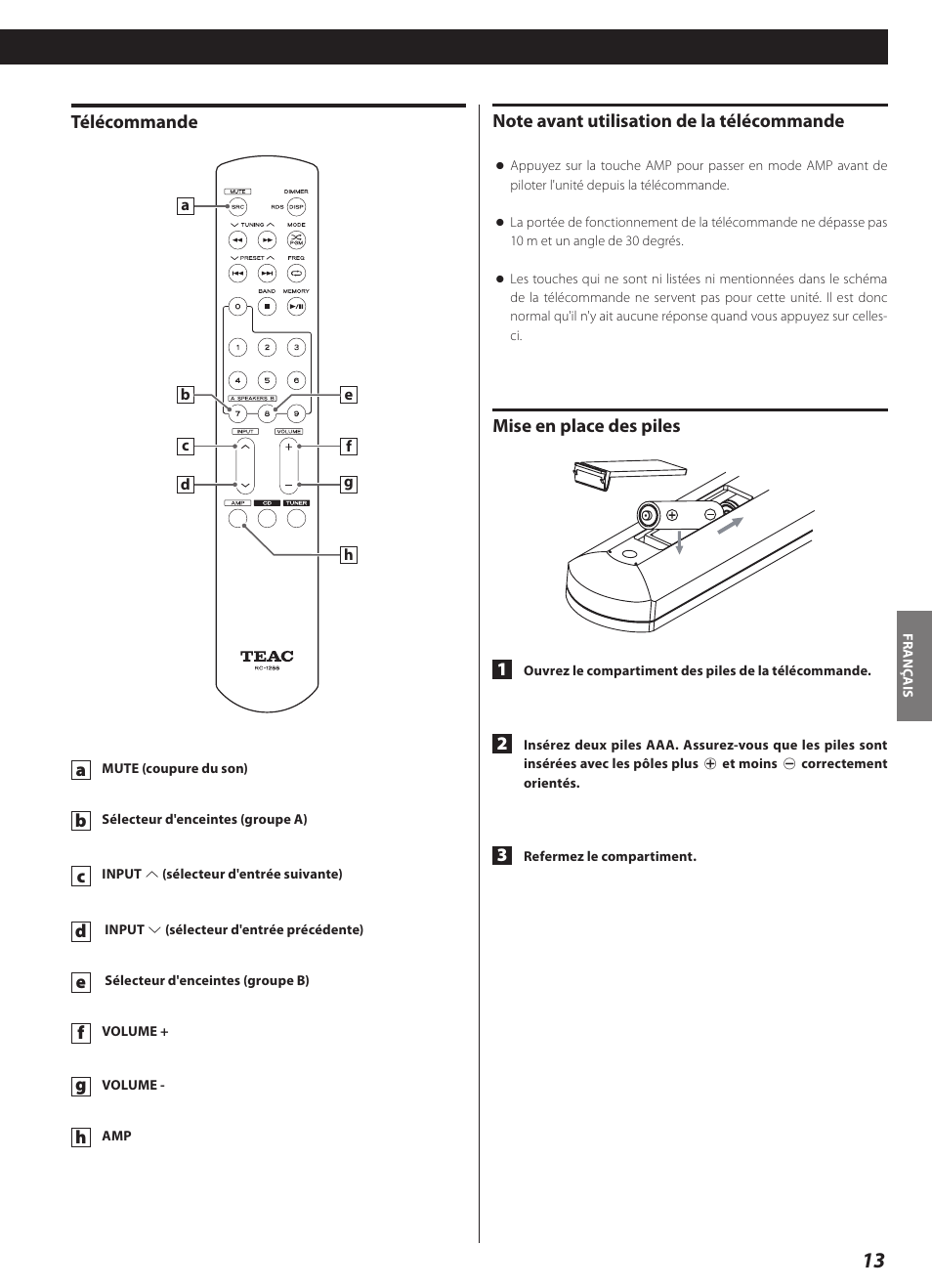 Teac AI-2000 User Manual | Page 13 / 36