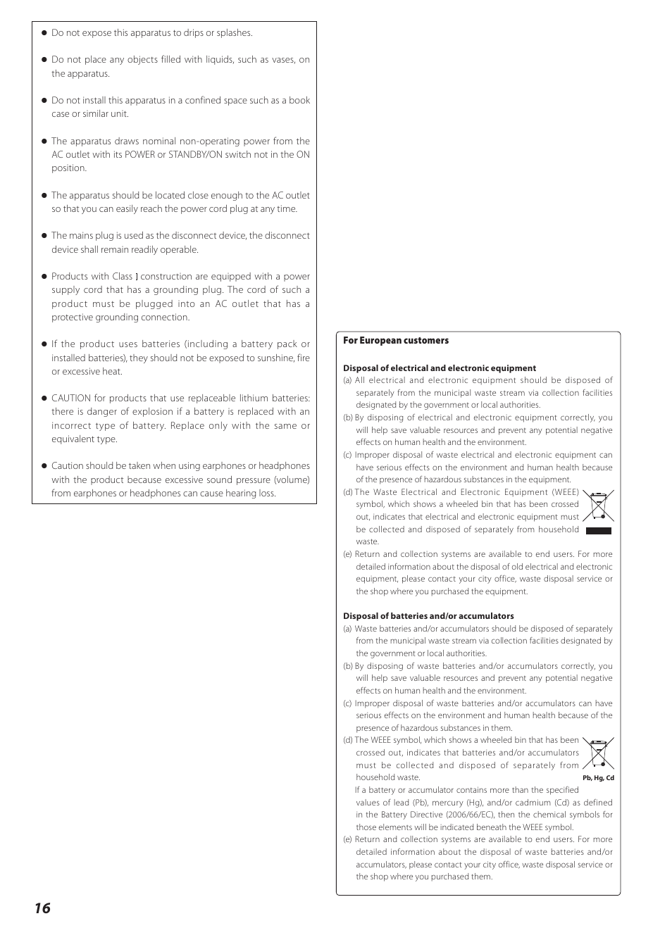 Español | Teac AI-2000 User Manual | Page 16 / 36