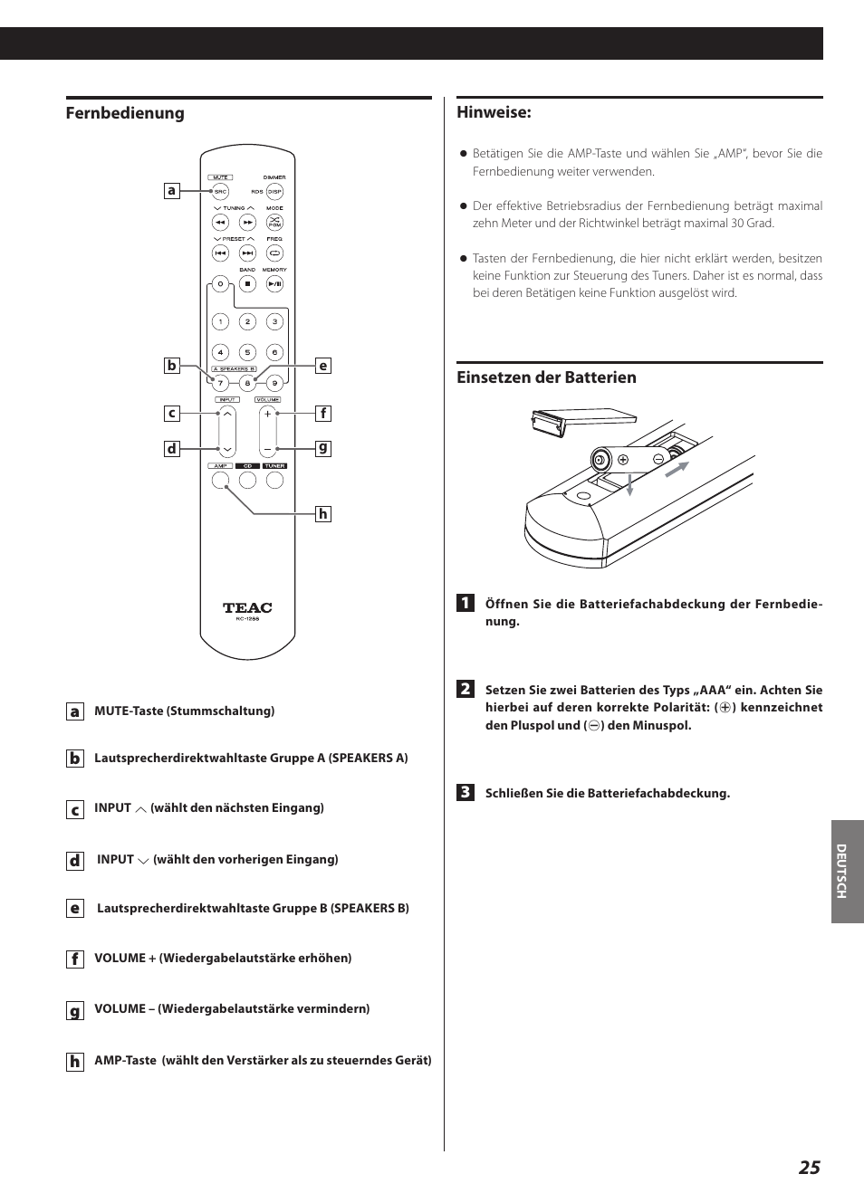 Teac AI-2000 User Manual | Page 25 / 36