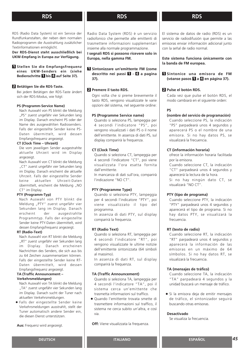 Teac AG-H300MKIII User Manual | Page 45 / 60