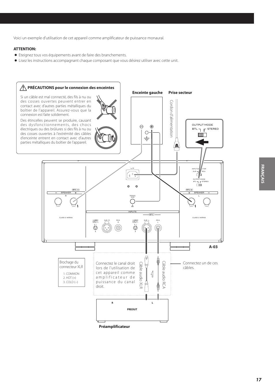 Fr an ça is | Teac A-03 User Manual | Page 17 / 28