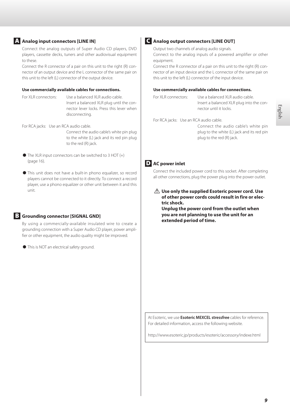 Teac C-02 User Manual | Page 9 / 68