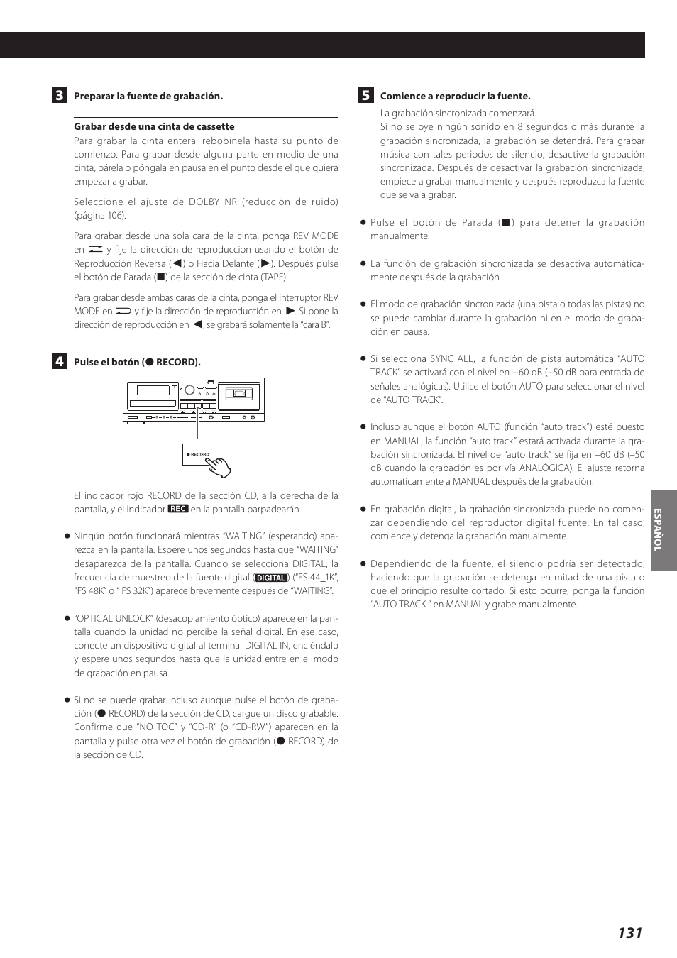 Teac AD-RW900-B User Manual | Page 131 / 148