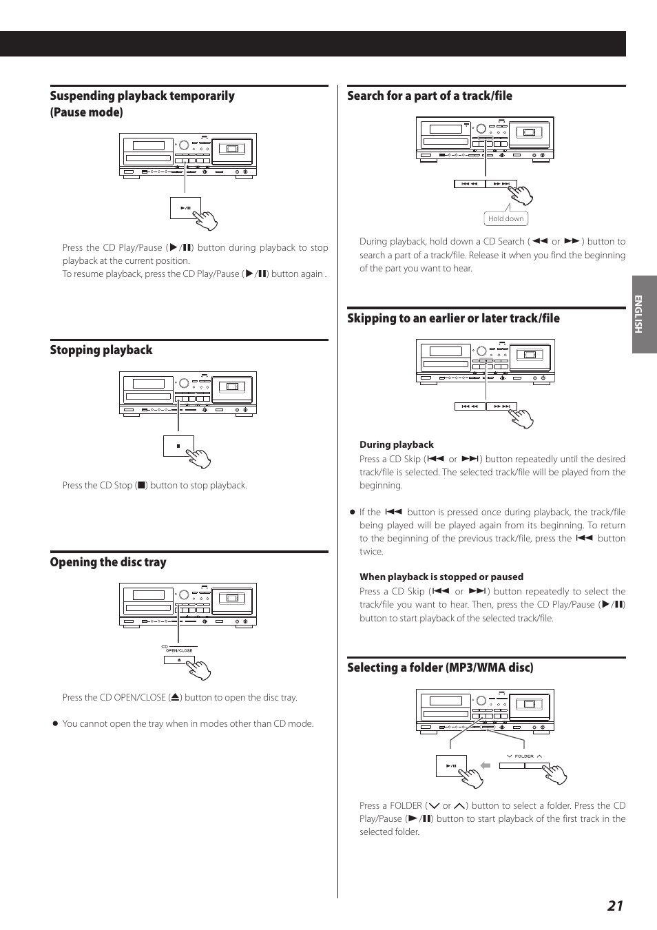 Teac AD-RW900-B User Manual | Page 21 / 148