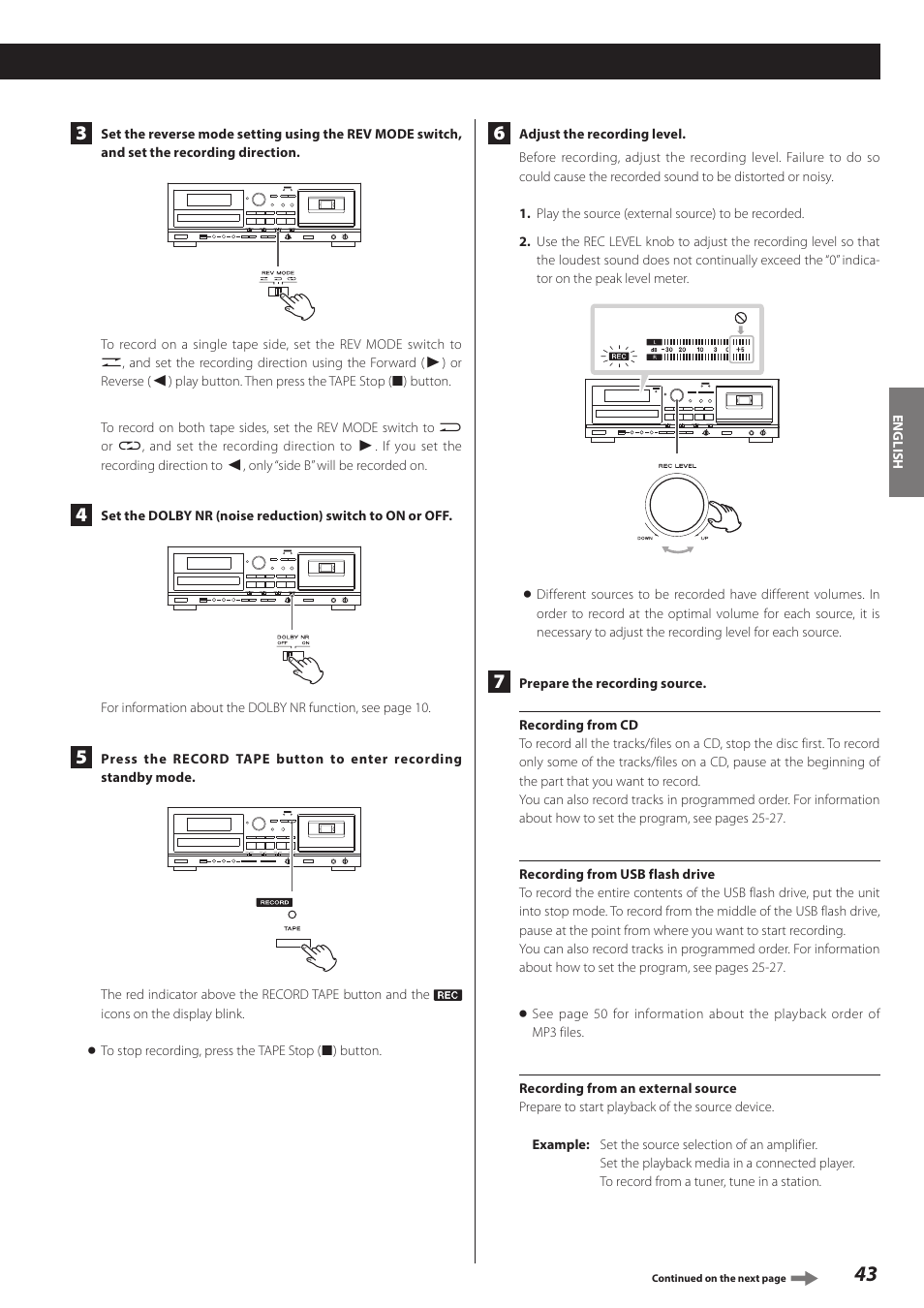 And 43) | Teac AD-RW900-B User Manual | Page 43 / 148