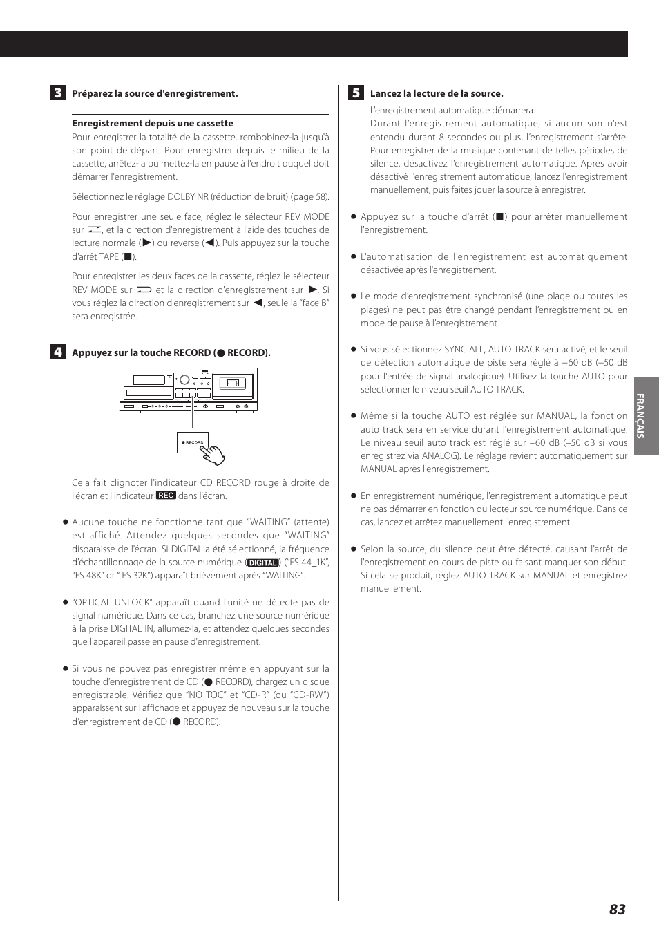 Teac AD-RW900-B User Manual | Page 83 / 148