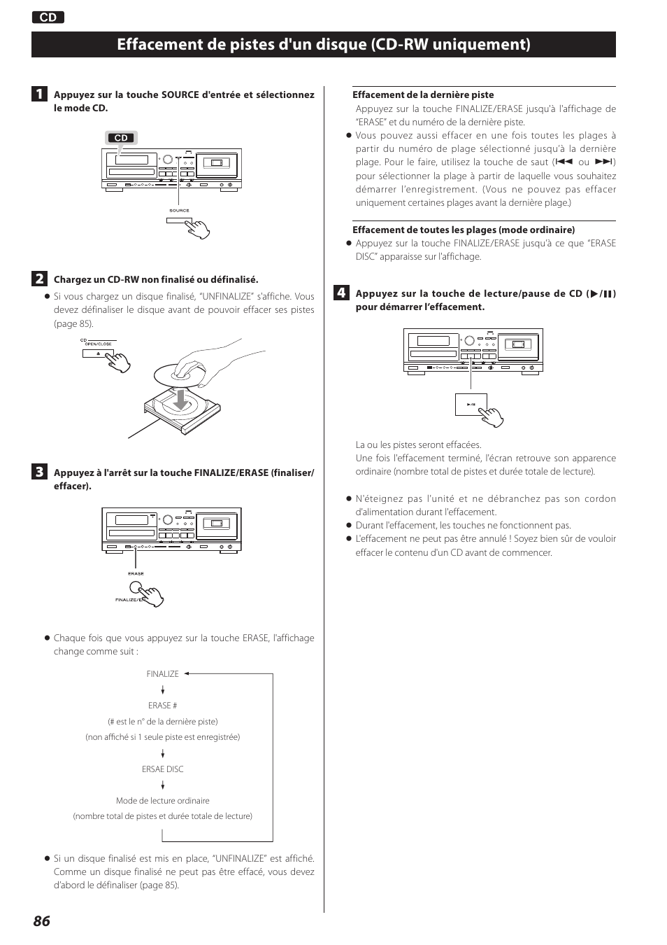 Teac AD-RW900-B User Manual | Page 86 / 148