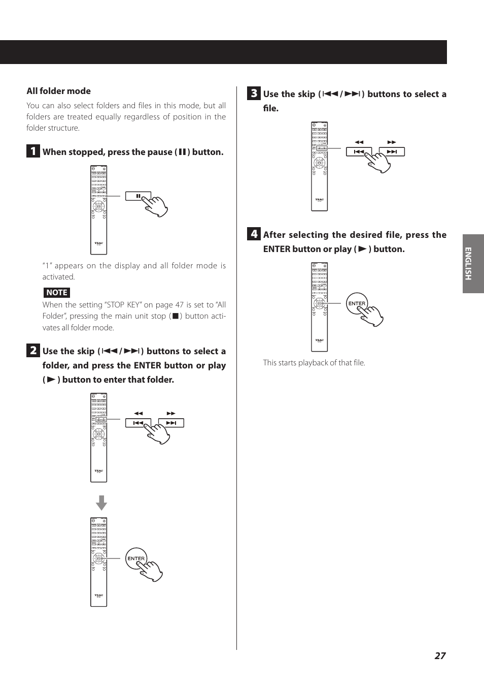 Teac CD-P800NT-B User Manual | Page 27 / 160