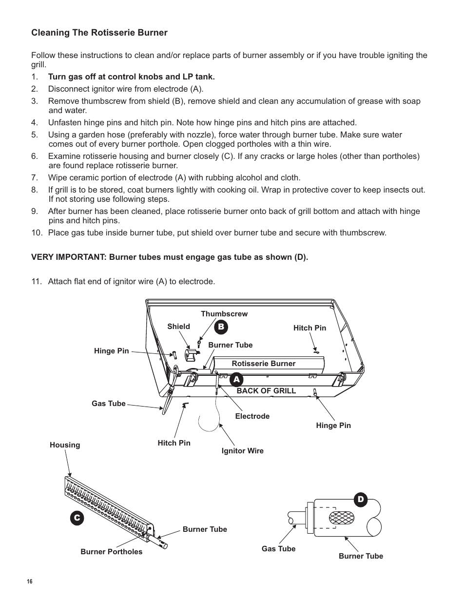 Char-Broil LP Gas Grill User Manual | Page 16 / 32