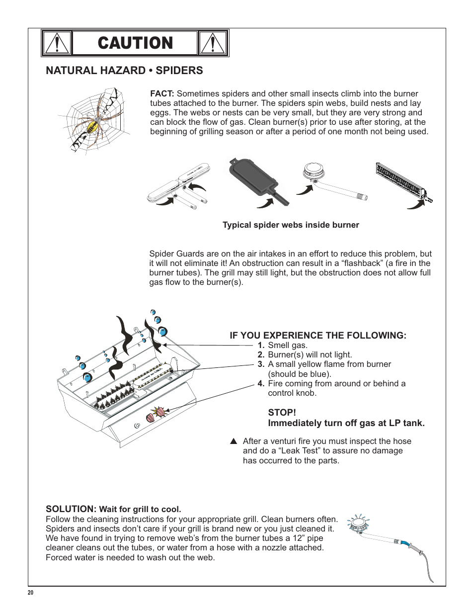 Caution | Char-Broil LP Gas Grill User Manual | Page 20 / 32