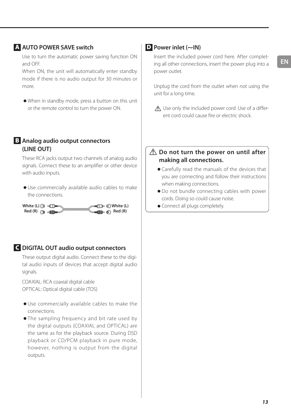 Teac PD-501HR User Manual | Page 13 / 88