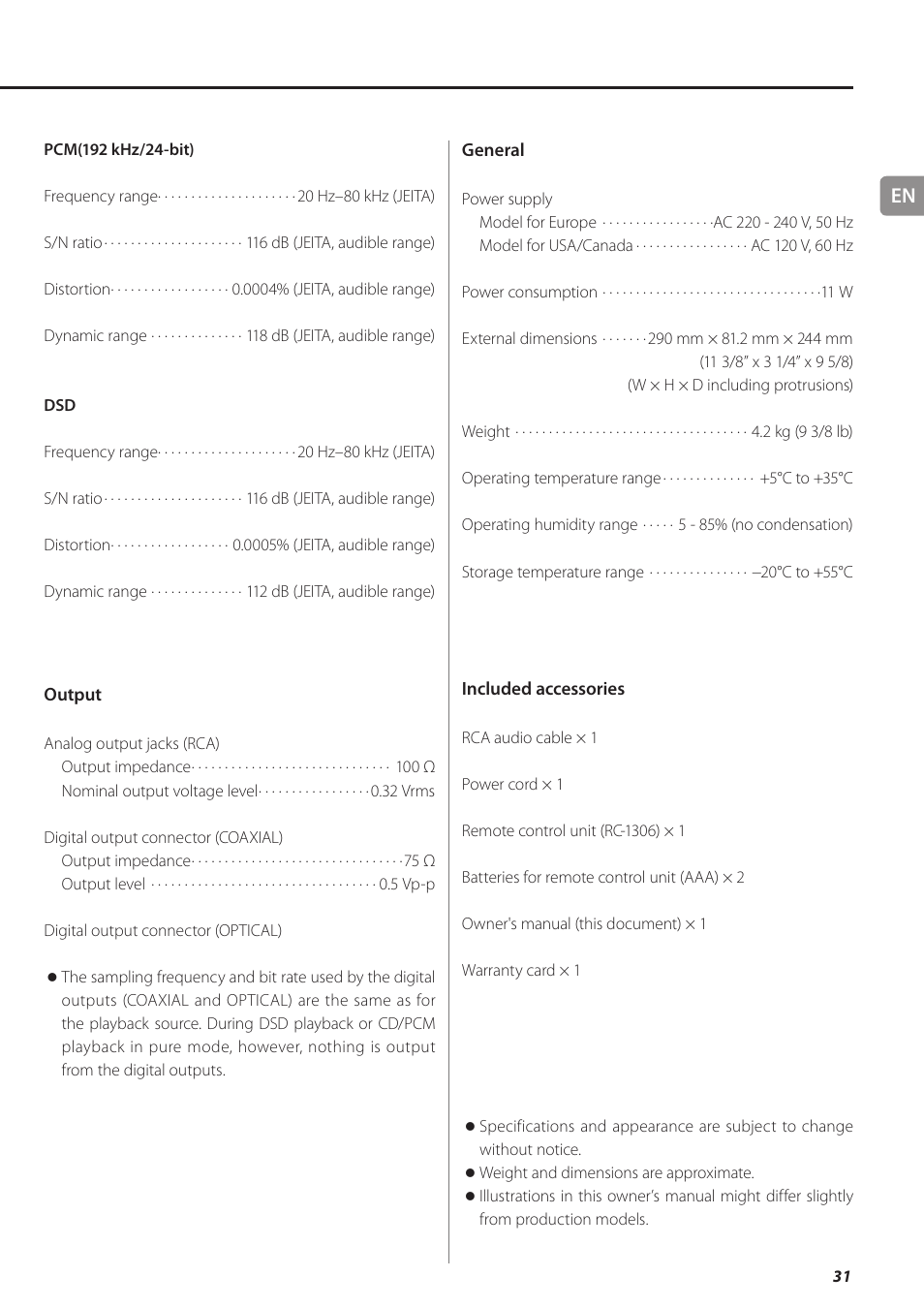 Teac PD-501HR User Manual | Page 31 / 88