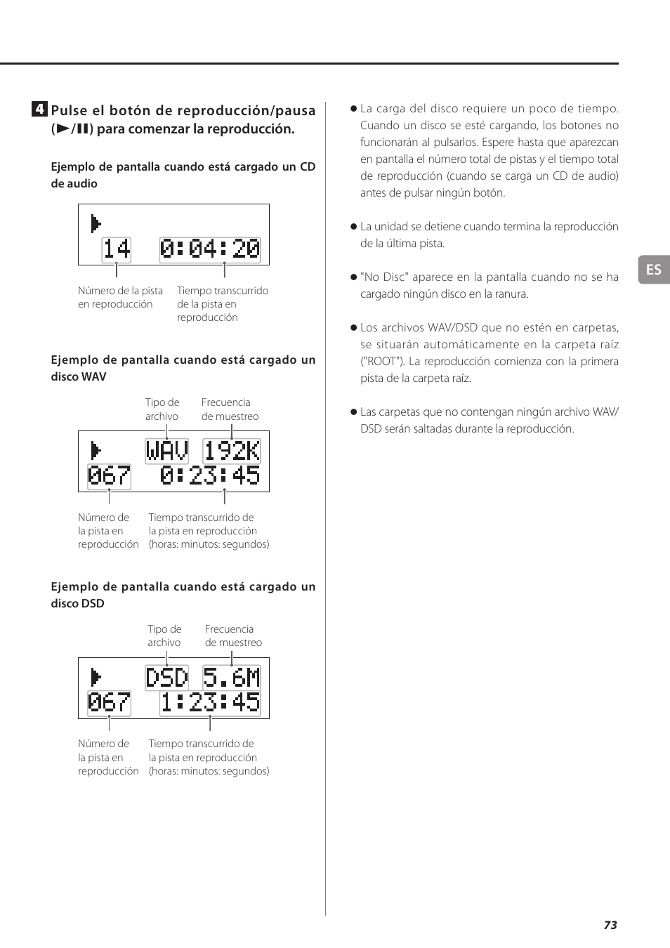 A 73 | Teac PD-501HR User Manual | Page 73 / 88