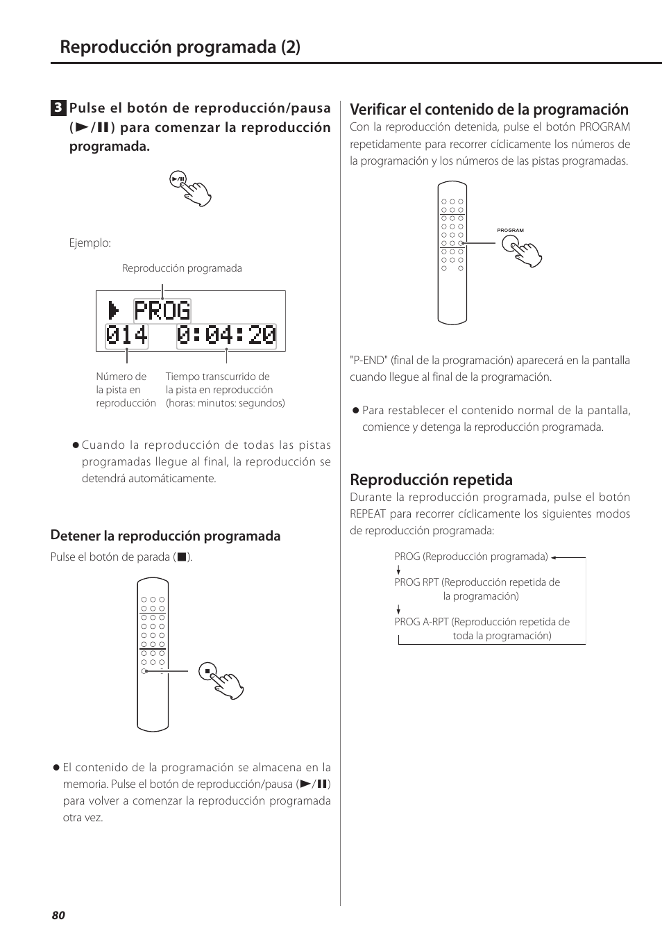 Teac PD-501HR User Manual | Page 80 / 88