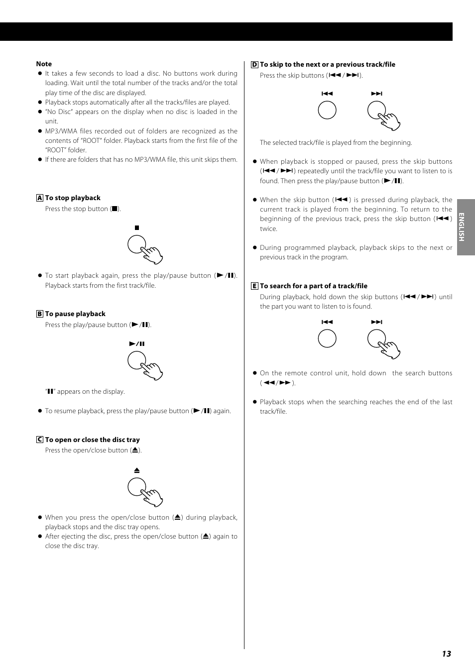Teac PD-H600 User Manual | Page 13 / 52