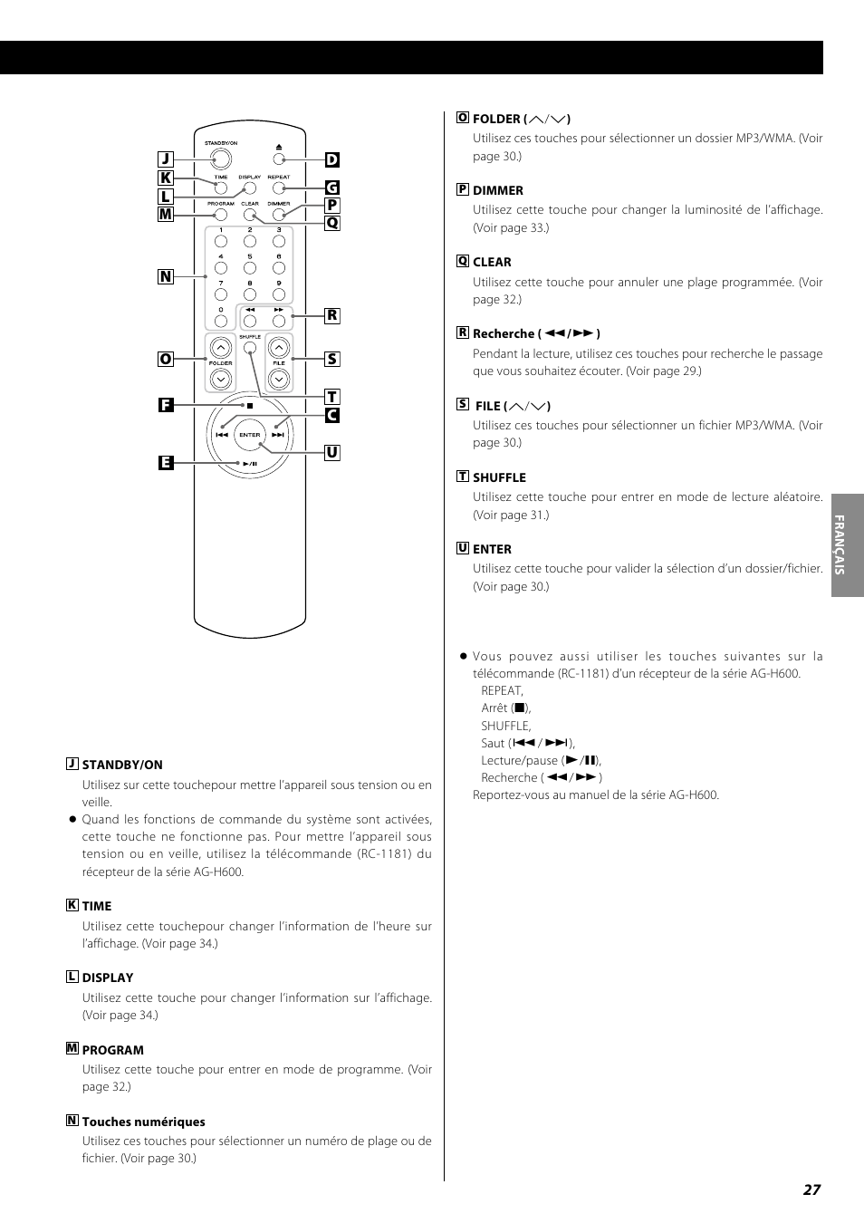 Teac PD-H600 User Manual | Page 27 / 52