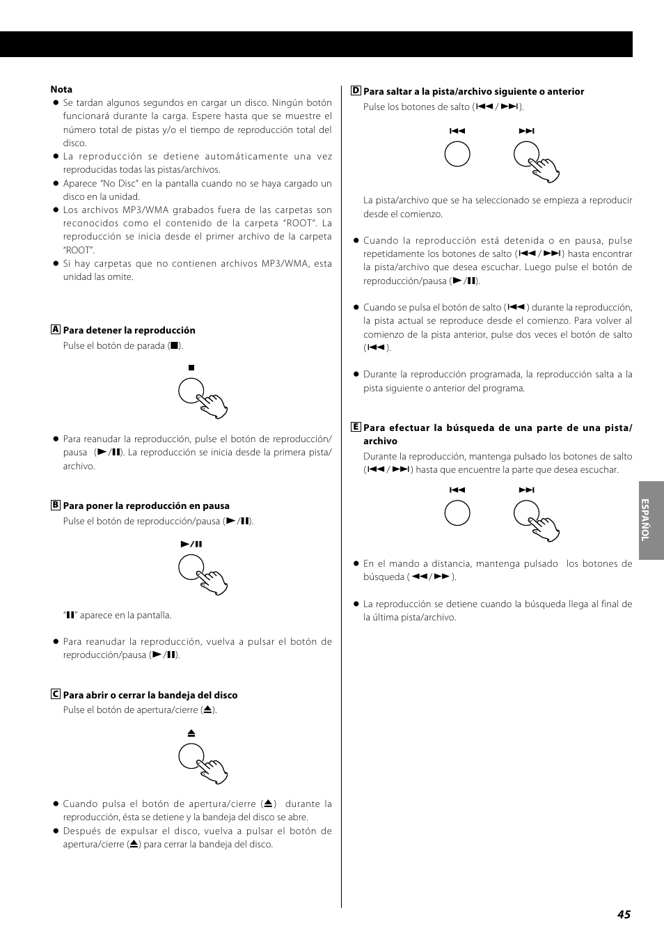 Teac PD-H600 User Manual | Page 45 / 52