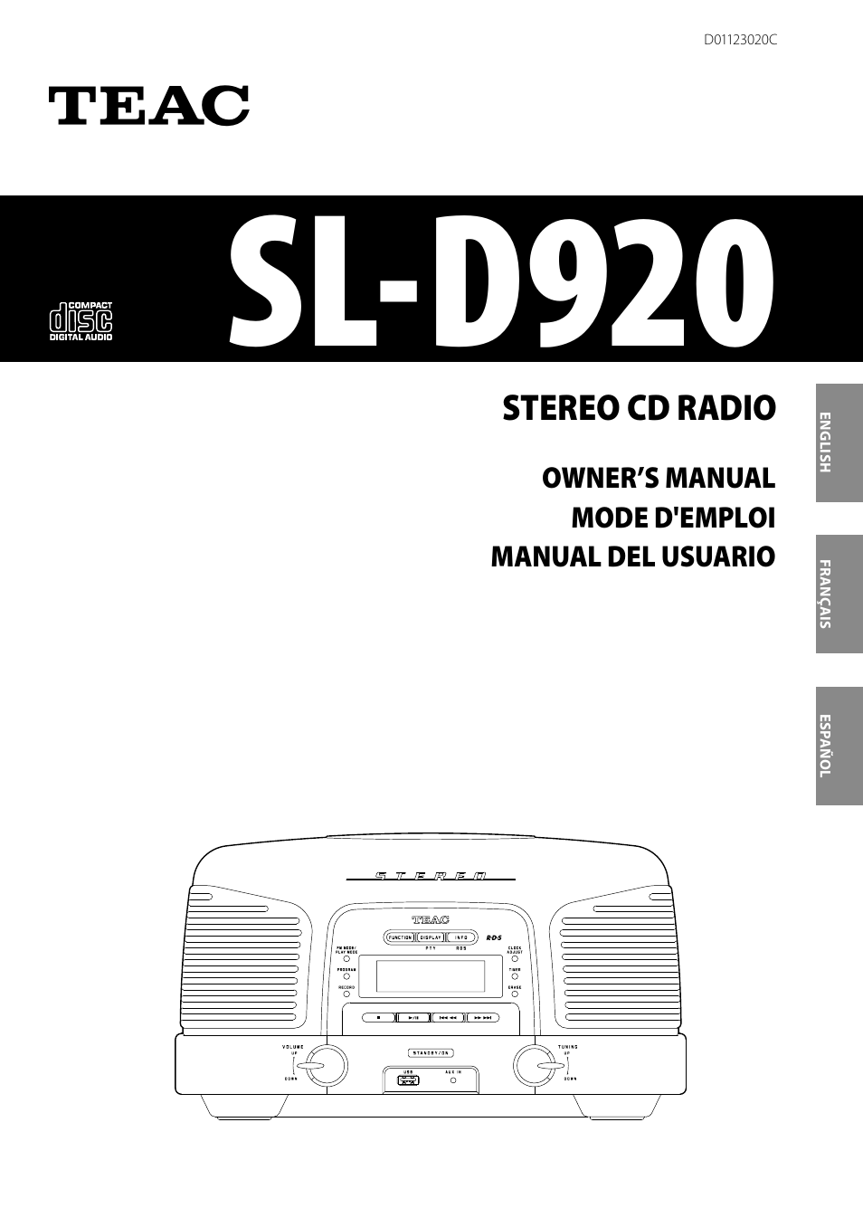 Teac SL-D920 User Manual | 88 pages