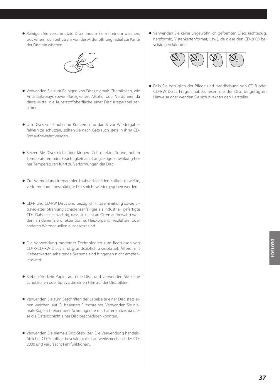 Teac CD-2000 User Manual | Page 37 / 64