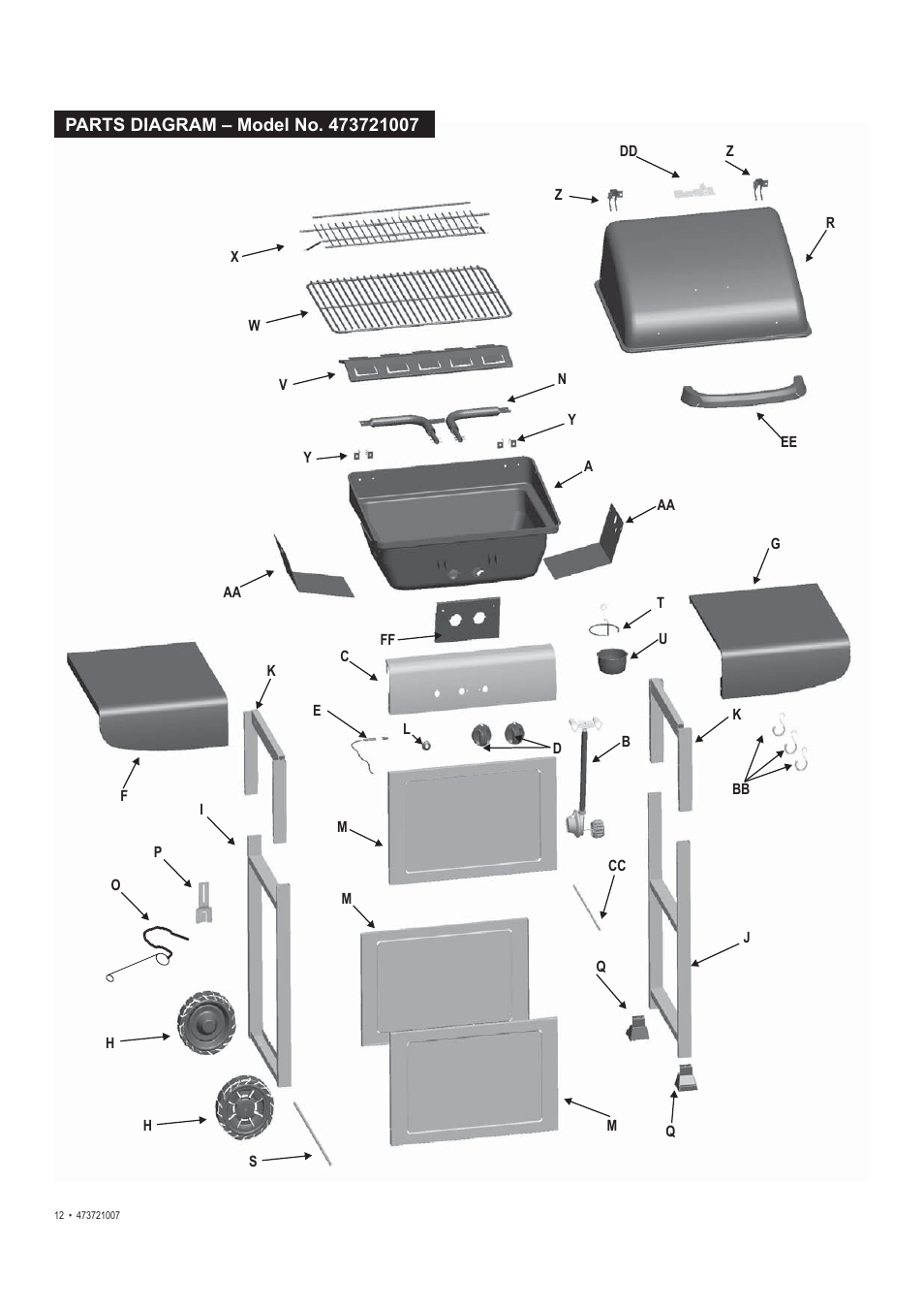 Char-Broil TRADITIONS 473721007 User Manual | Page 12 / 28