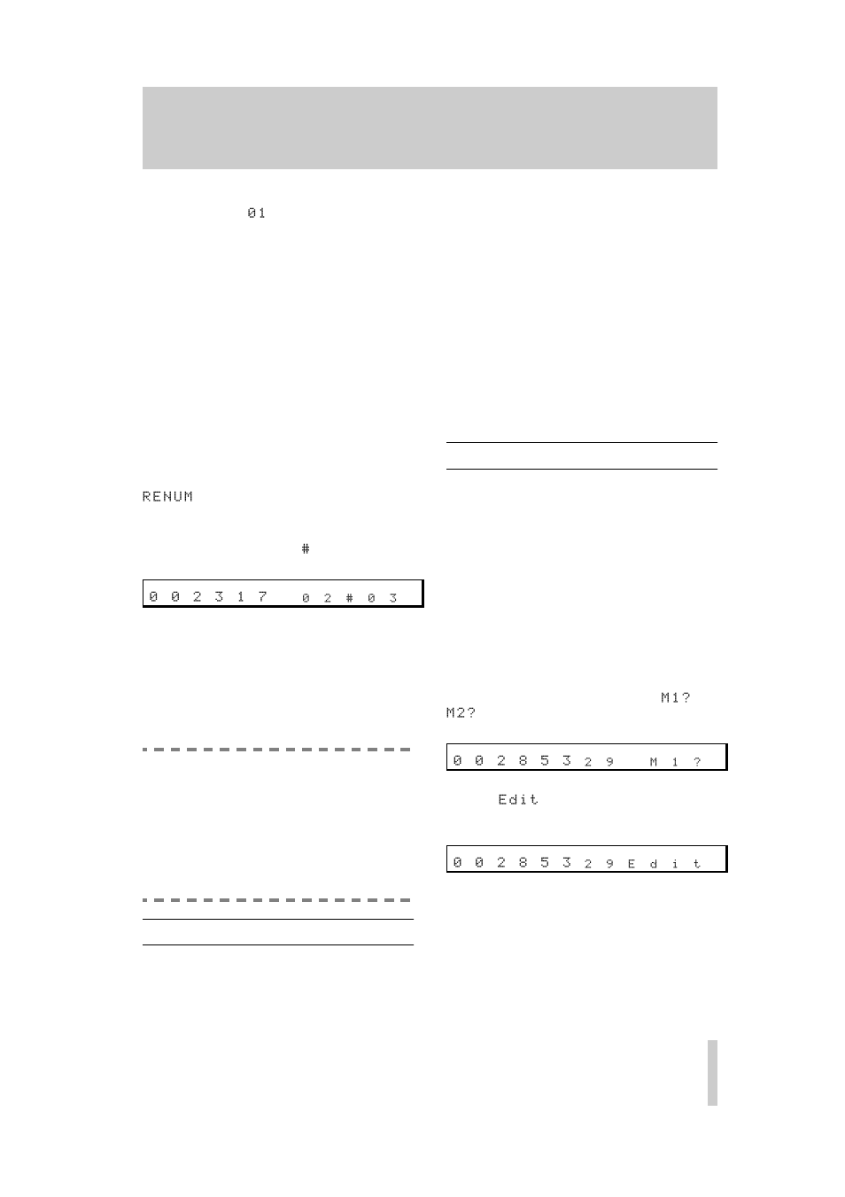 5 the edit key, 6 location memories, 1 locating to location memories | 2 setting location memories, 3 editing location memories, 4 - shift functions | Teac DA-40 User Manual | Page 25 / 34