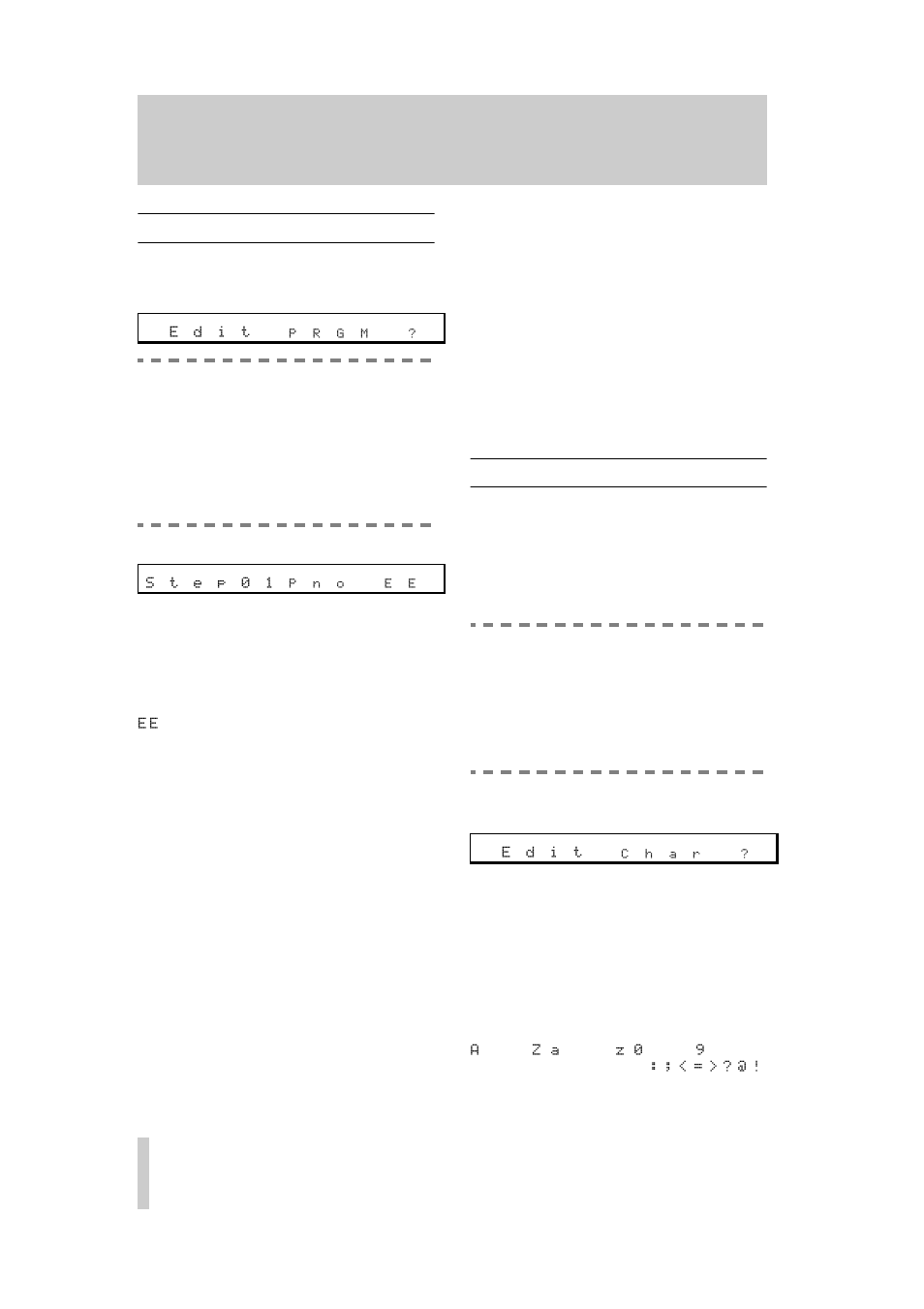 7 program mode, 8 character editing (titling), 1 entering and editing titles | Been recorded on the tape (see 4.8, Character editing (titling)"), 4 - shift functions | Teac DA-40 User Manual | Page 26 / 34