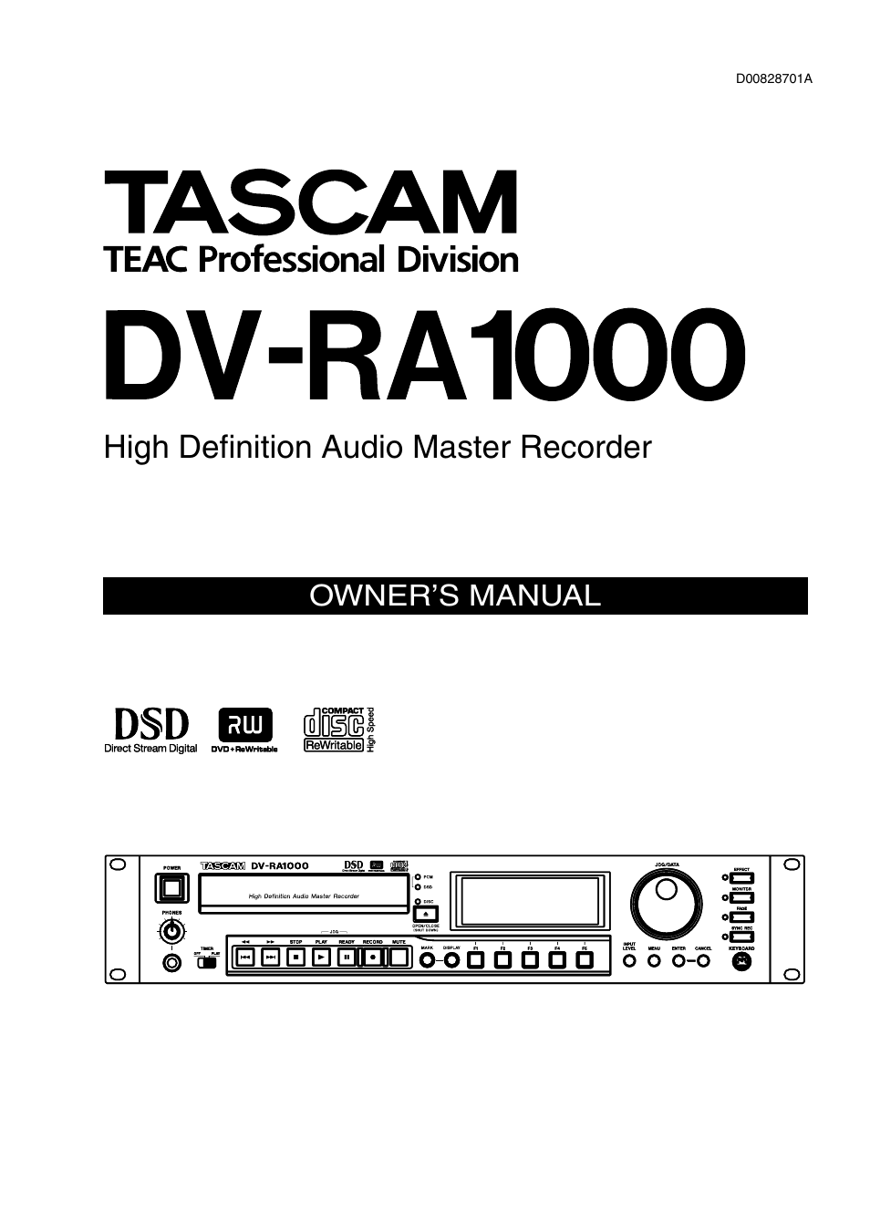 Teac DV-RA1000 User Manual | 48 pages