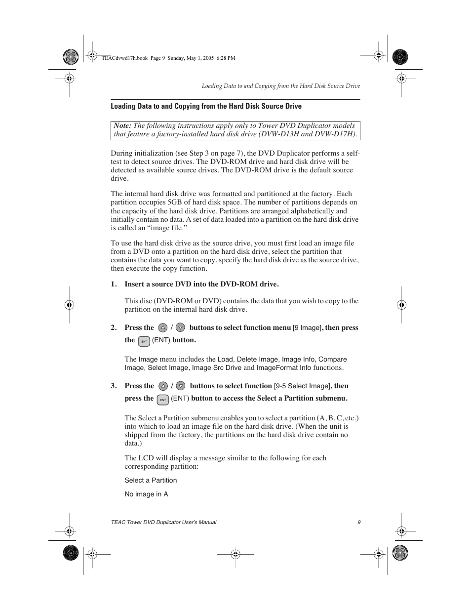 Teac DVW-D13A User Manual | Page 17 / 40