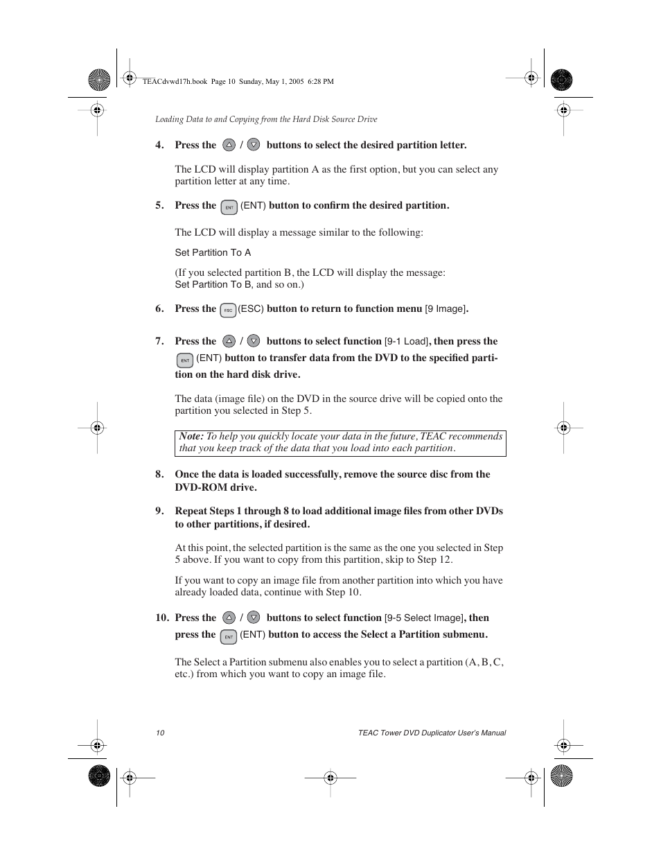 Teac DVW-D13A User Manual | Page 18 / 40