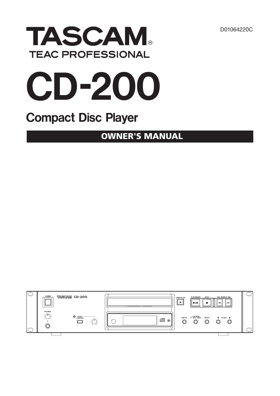 Teac CD-200 Rev.C User Manual | 28 pages