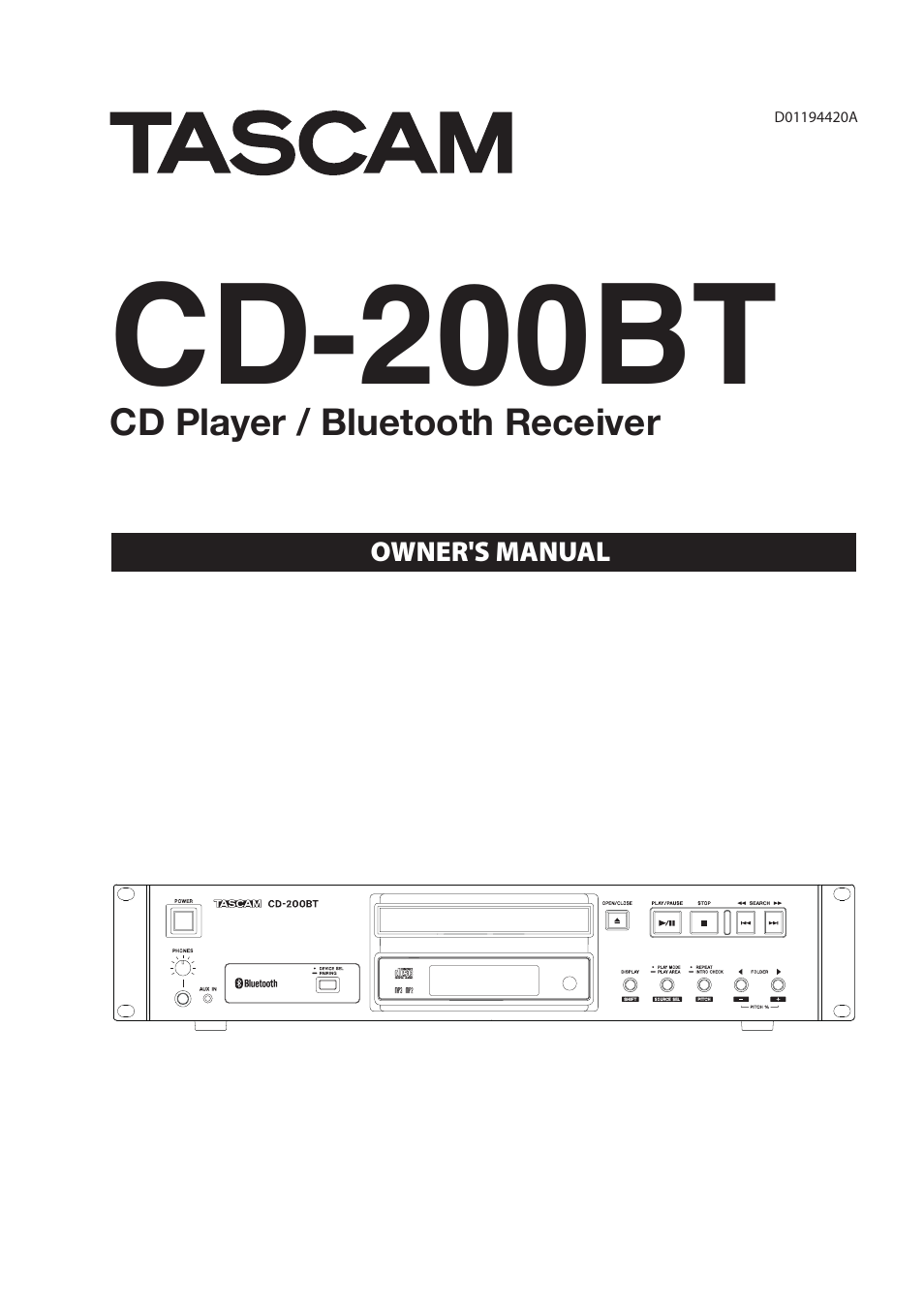 Teac CD-200BT User Manual | 32 pages