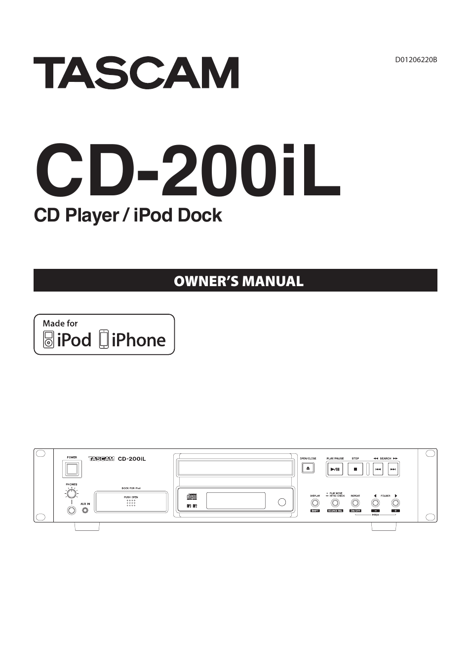 Teac CD-200IL User Manual | 32 pages