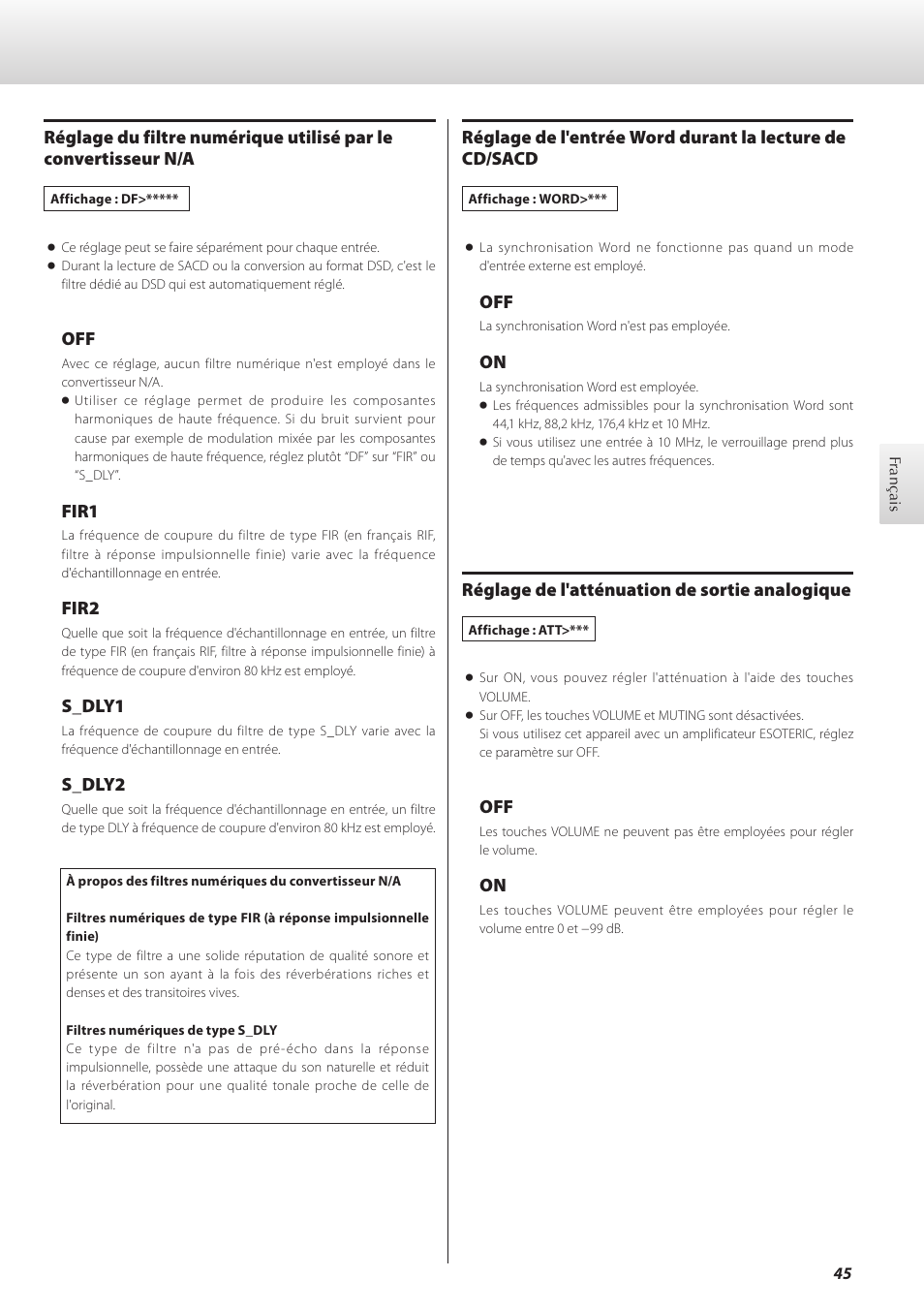 Teac K-01 User Manual | Page 45 / 76