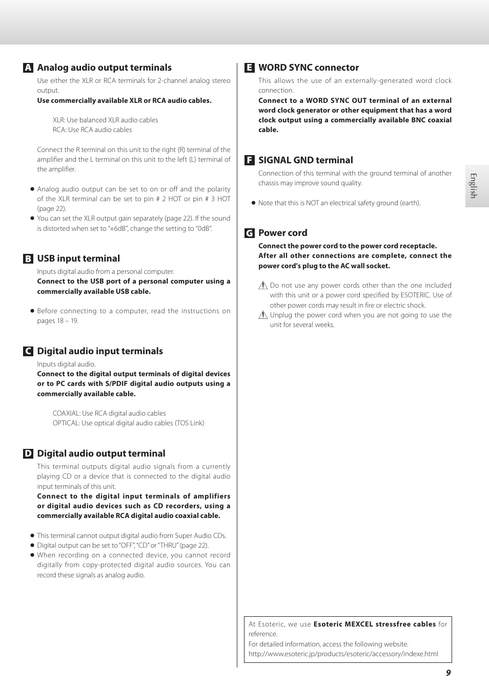 Teac K-01 User Manual | Page 9 / 76