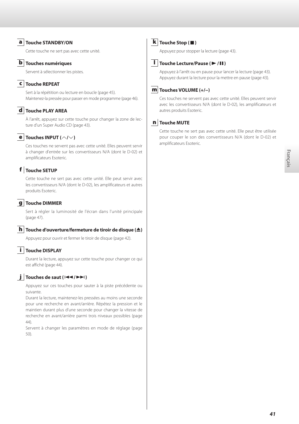 Teac K-01X User Manual | Page 41 / 84