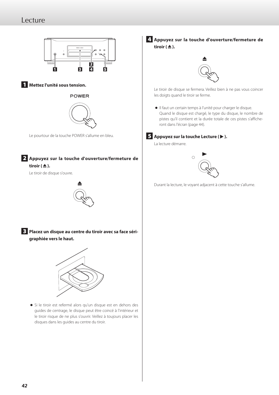 Lecture | Teac K-01X User Manual | Page 42 / 84