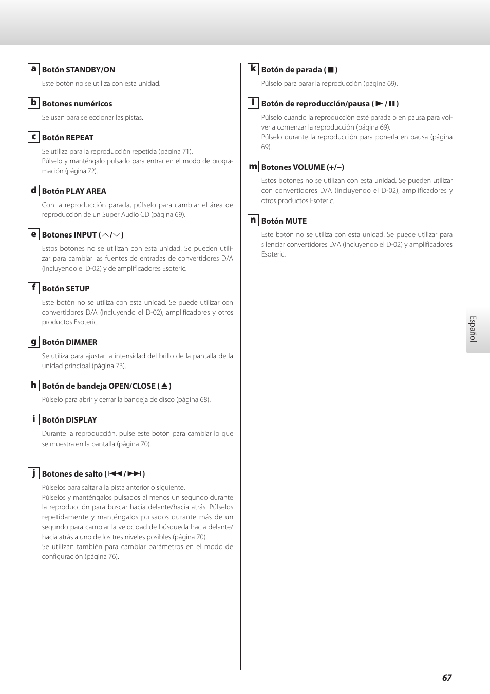 Teac K-01X User Manual | Page 67 / 84