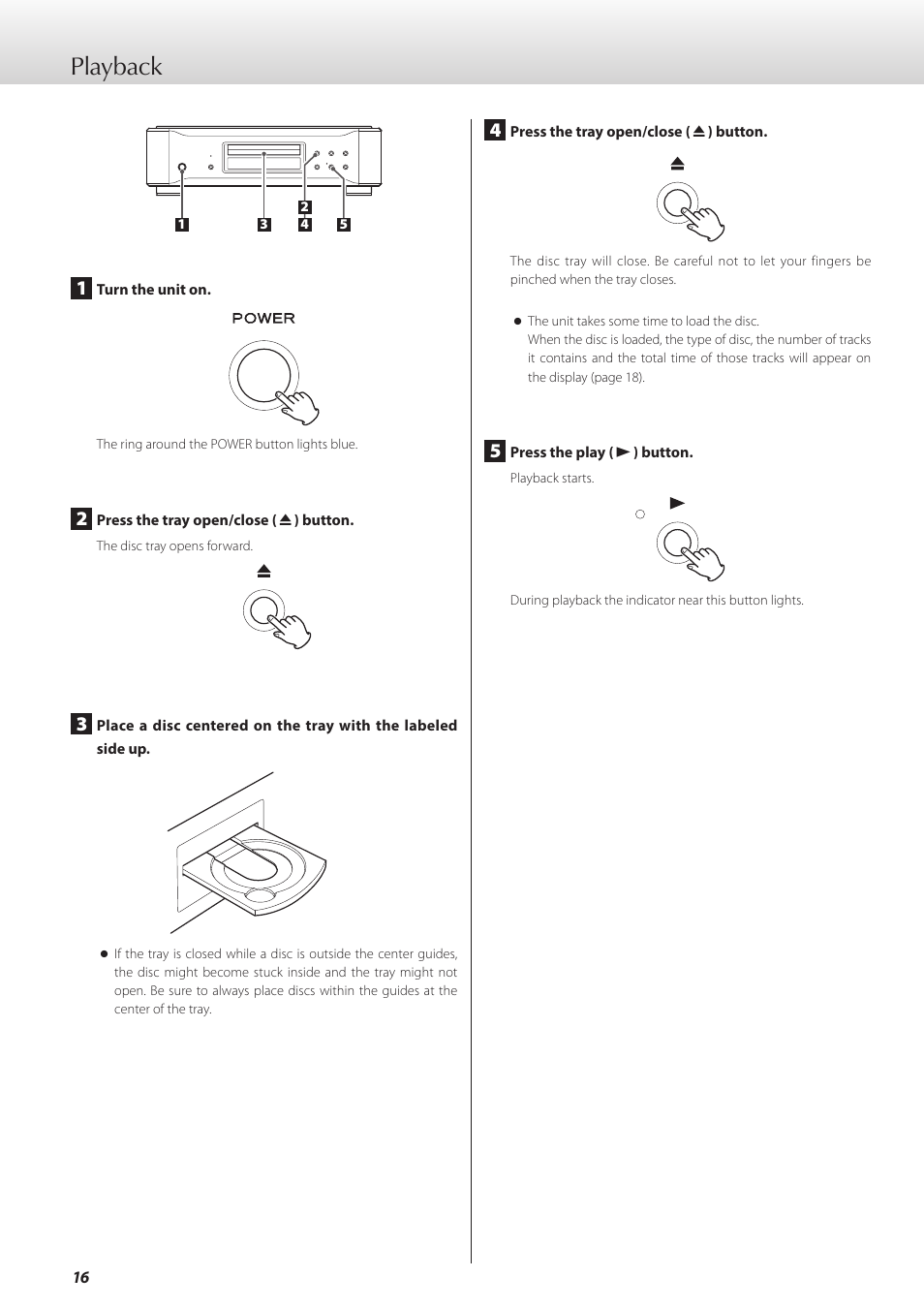 Playback | Teac K-05X User Manual | Page 16 / 96