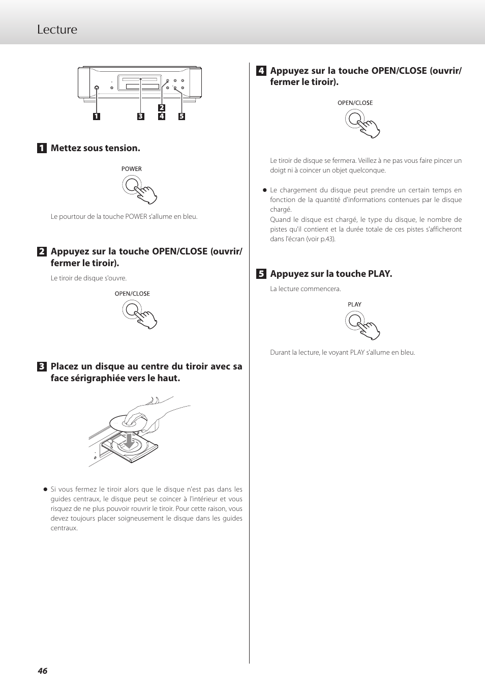 Lecture | Teac K-07 User Manual | Page 46 / 96