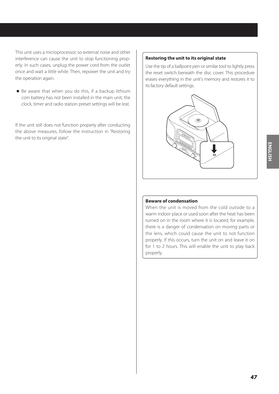 Teac SL-D930 User Manual | Page 47 / 140