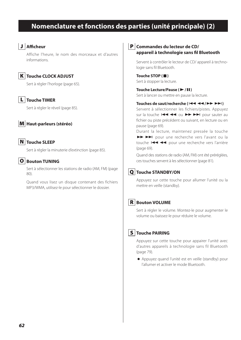 Teac SL-D930 User Manual | Page 62 / 140